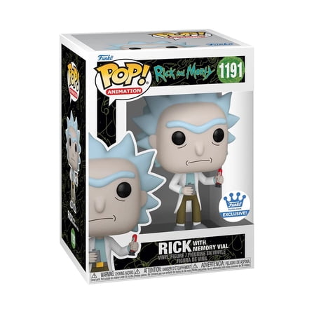 Funko POP Animation Rick and Morty Rick with Memory Vial 1191 Vinyl Figure