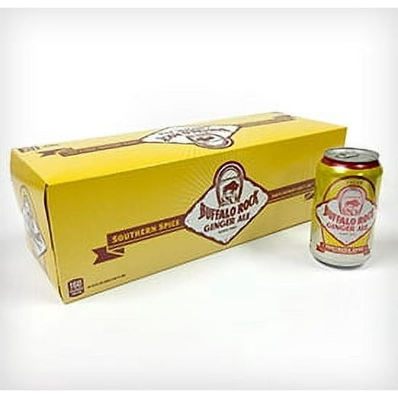 Buffalo Rock Southern Spice Ginger Ale Soda Pop, 12 fl oz 12 Pack Cans