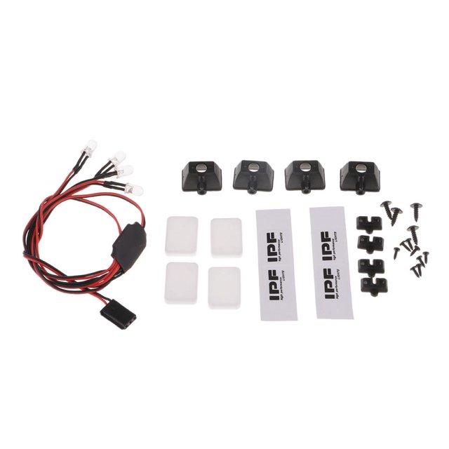 Luces de lámpara LED para coche RC,Luces LED RC Rock Crawlers escala 1/10,Para RC4WD D90 Axial SCX10 CC01,Para Redcat HSP HPI,Lámpara de coche RC,Luces de modelo de vehículo de control remoto