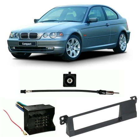 Bmw 3 Series Dash - Fits BMW 3 Series 2002-2005 Single DIN Stereo Harness Radio Install Dash Kit