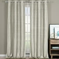 thumbnail image 2 of Voyage Jacquard Thermal Blackout Grommets Curtain Panels (Set of 2) in 63, 84, 96 OR 108 inch long, 2 of 7
