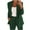 Green, variant on Hueook Blazers for Women Plus Size Clearance Women'S Long Sleeve Solid Suit Pants Casual Elegant Business Suit Sets Two-Piece Suit