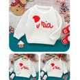 thumbnail image 4 of Fiudx Gamuza Navideña, Top de Algodón Suave para Bebé, Conjunto Acogedor para Niño Pequeño, Diseño de Letras Elegante, Ropa Informal de Fiesta, Regalo para Recién Nacidos, Suave con La Piel., 4 of 7