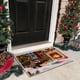 thumbnail image 5 of Seyotauo Christmas Decor 3D Stereoscopic Embroidery Carpet - 24 x16 inch Polyester Xmas Decor Indoor Outdoor, Absorbent Nonslip Dirt Proof Washable Foot Mat for Entryway Kitchen Bathroom Porch Patio, 5 of 6