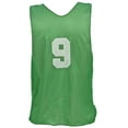 thumbnail image 1 of Olympia Sports PC099P Numbered Micro Mesh Vests (Youth) - Green, 1 of 1