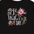 thumbnail image 4 of Inktastic Our First Mother's Day- pink flowers Boys or Girls Long Sleeve Toddler T-Shirt, 4 of 5