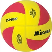 Mikasa Squish VSV800 Outdoor Volleyball, Yellow/Red
