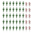 thumbnail image 1 of TIELUTT Branches Aiguilles de Baies Rouges avec Houx pour Fleurs Extérieures Fleurs Tropicales Fleurs Extérieures Fleurs Suspendues Extérieures Fleurs d'Été, 1 of 4