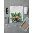 thumbnail image 3 of Tiger In Jungle T-Shirt Men -Smartprints Designs, Male Medium, 3 of 4