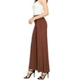 thumbnail image 5 of Made by Johnny Women's Wide Leg Palazzo Lounge Pants L RUST, 5 of 5