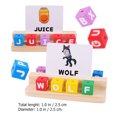 thumbnail image 2 of 1 Set Wooden Rainbow Letter Educational Toy Premium Letter Toy Kids Funny Game, 2 of 7