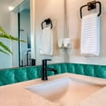 thumbnail image 4 of Mi Alma Solid Color Turquoise Tile Stickers - Removable Vinyl 4x4, 24 pcs, 4 of 11