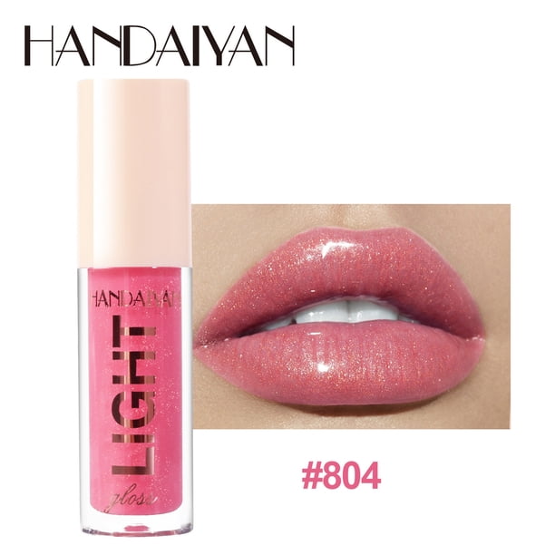 Xihbxyly Brillo Labial con Efecto Espejo, Acabado Brillante E Hidratante, Color Labial Hidratante, Larga Duración, Hermosos Tonos, Uso Diario, Perfecto para Cualquier Ocasión.