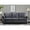 Slategray, variant on Uspridefurniture Feingold 85'' Velvet Rolled Arm Sofa,Green