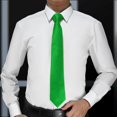 thumbnail image 2 of PUMIER Men's Ties Solid Pure Color Plain Neckties Formal Black Ties For Men, 2 of 5