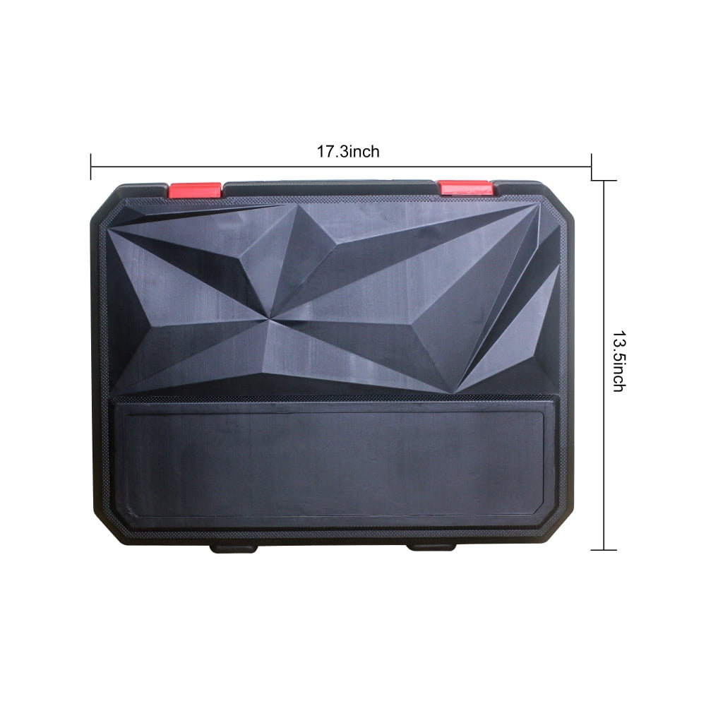 Tcbosik 238 Piece Tool Set, General Household Hand Tool Kit with Storage Case for Home, Garage, Basement, Black & Red