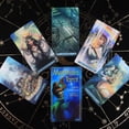 thumbnail image 2 of Baraja de cartas de Tarot de sirena, juego de cartas de adivinación con guía, juego para principiantes, juego de cartas de adivinación a todo Color, 78 cartas qym unisex, 2 of 2