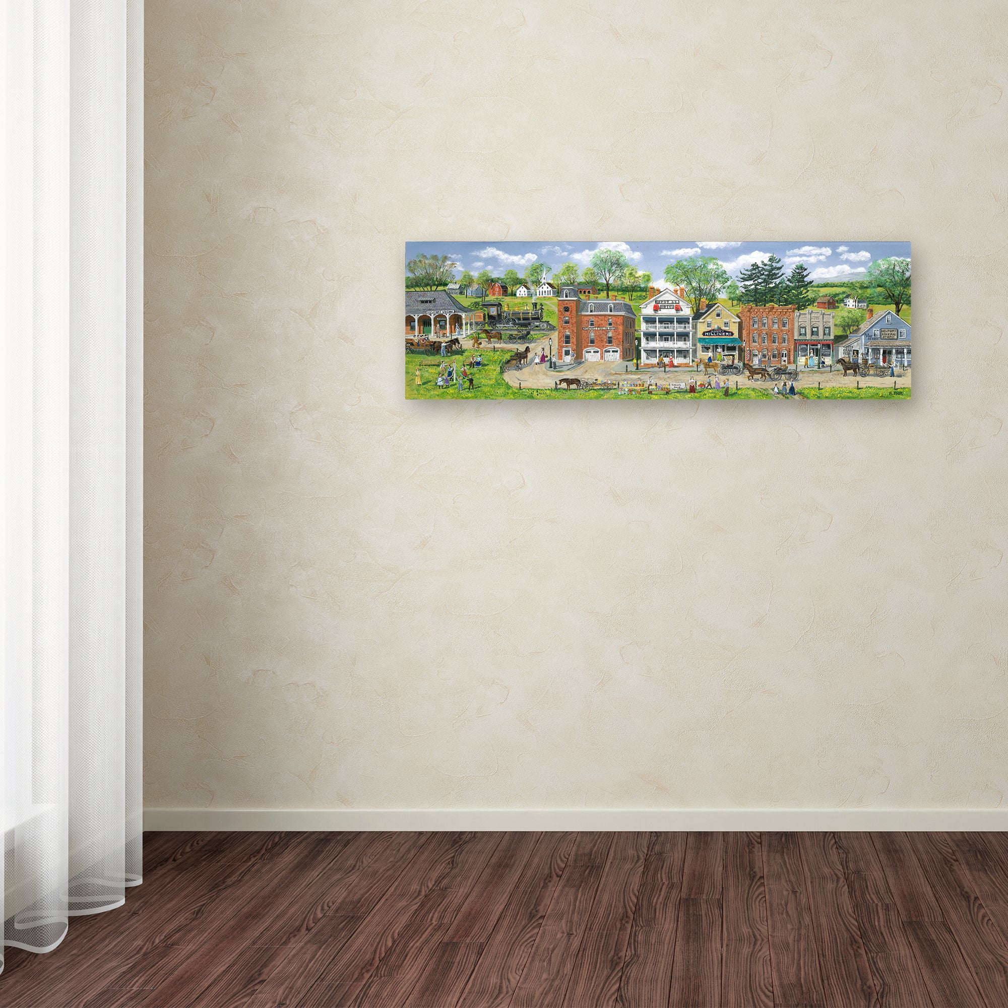 Trademark Fine Art 'Depot Street' Canvas Art by Bob Fair