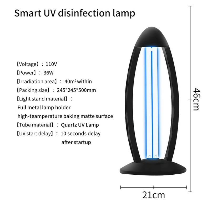 Ultraviolet germicidal lamp 110v good 36watt light with 15 sec delay