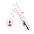 thumbnail image 2 of Cat Teaser Toy Creative Scalable Fishing Rod Cat Training Toy Pet Playing Toy, 2 of 7