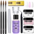 thumbnail image 1 of Acrylic Nail Kit,Profe ional Acrylic nail Powder and Liquid onomer Set with Acrylic Nail Bru h Nail Form nail file gla cup Tweezer for Acrylic Exten ion Beginner Nail Supplie, 1 of 8