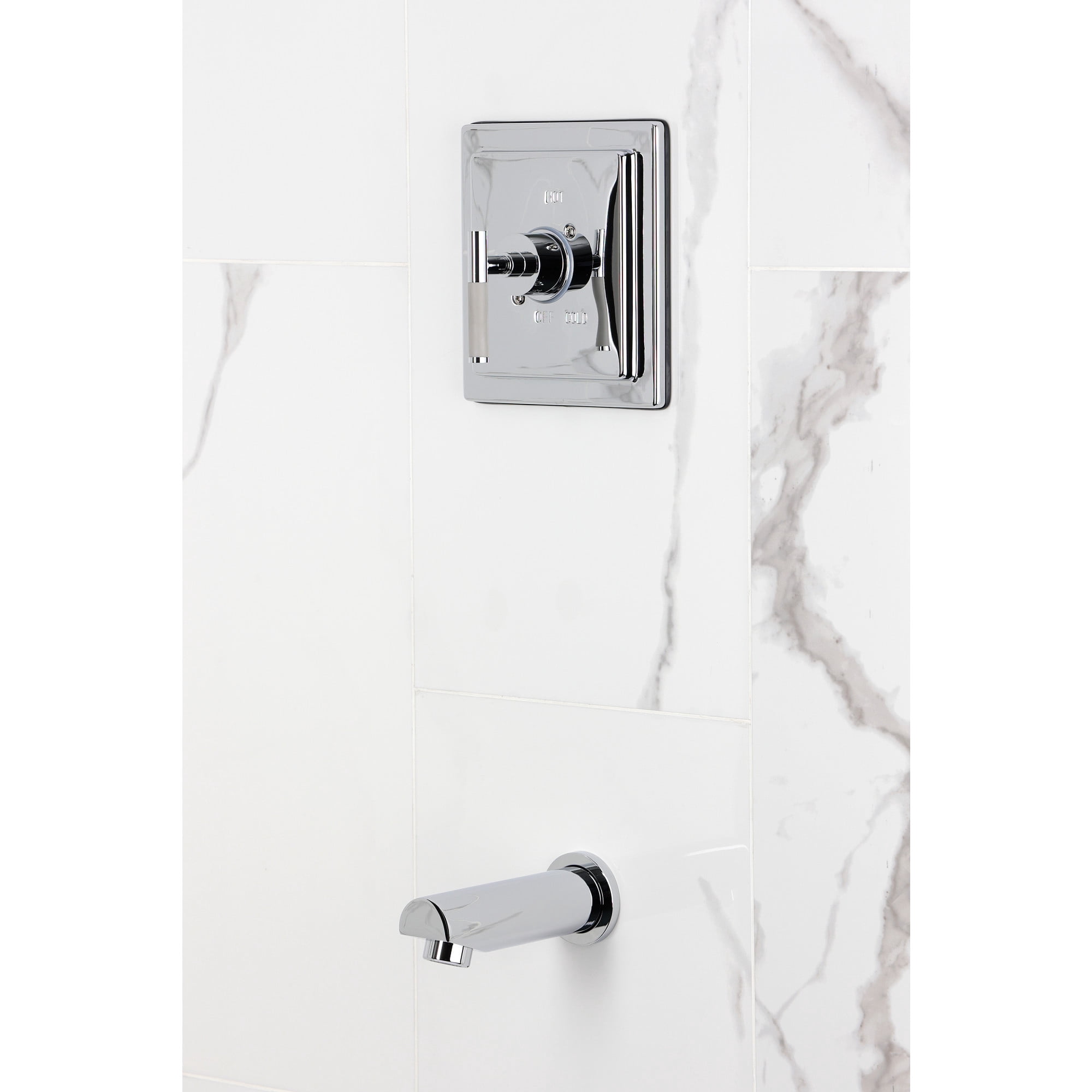 Kingston Brass KB8651CKLTO Kaiser Single-Handle Pressure Balanced Tub Faucet in Polished Chrome