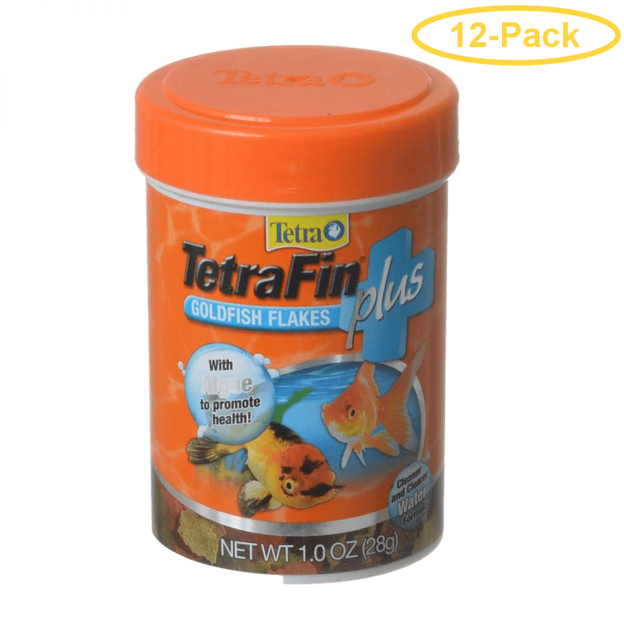 Tetra TetraFin Plus Goldfish Flakes Fish Food 1 oz Pack