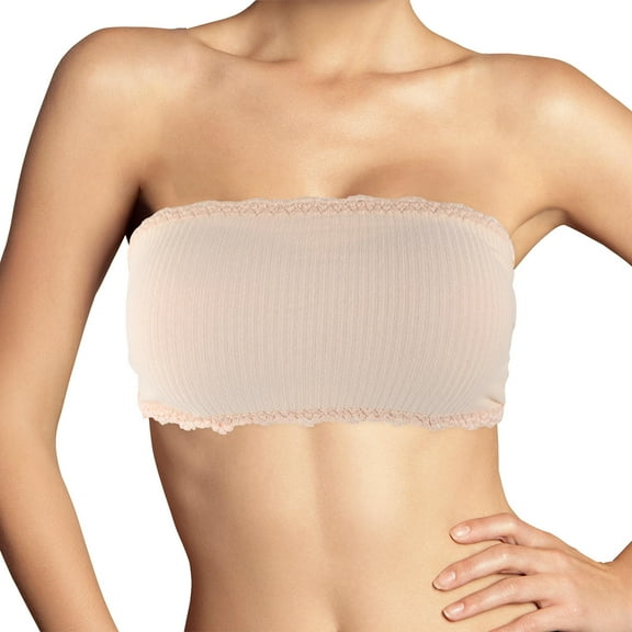 KONTONTY 2pcs Tube Tops for Women Stylish Comfortable to Wear White