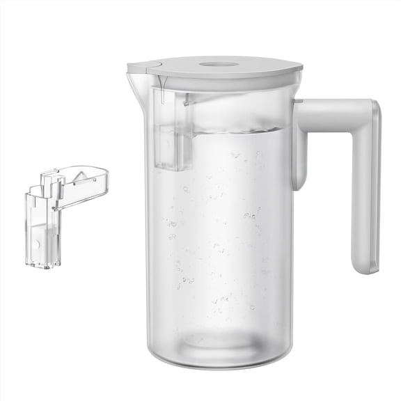 DREO Reverse Osmosis Autofill Pitcher, Replacement for RO Water Filter 112 & 113 & 114 & 115, 1.1L Portable Water Pitchers with Smart Sensor for Pure Water, BPA-Free, Gray