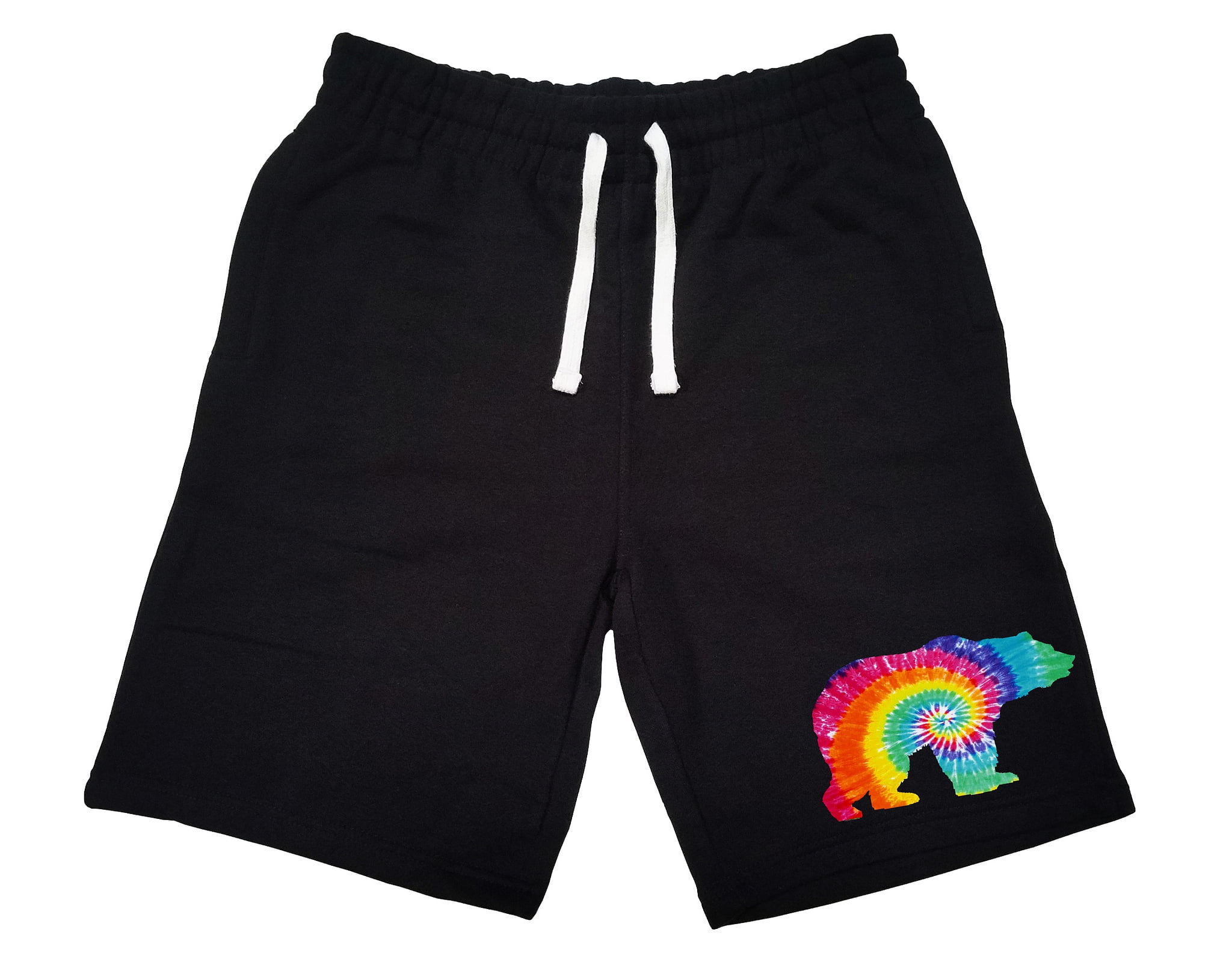 tie dye sweatpant shorts