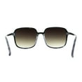thumbnail image 4 of Womens Classy Thin Plastic Large Rectangle Simple Fashion Sunglasses Dark Green - Brown, 4 of 4