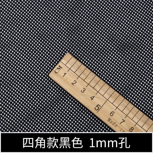 Xiao Hua Tela de Malla de Poliéster Negra -1 Pieza, 39.37 X 62.99 Pulgadas Agujero de 1 Mm Malla Transpirable y Resistente Al Desgaste, Usada para Ropa, Bolsillos para Mochila y Proyectos de Equipo
