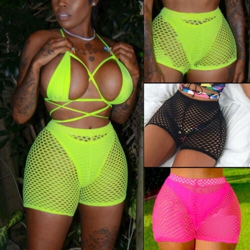fishnet pants bathing suit
