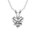 thumbnail image 2 of 6 Carat Heart IGI Certified Lab Grown Diamond Pendant Necklace For Women | FG-VS Solitaire Pendant Necklace 14K White Gold | Quartze Split Bail, 2 of 7