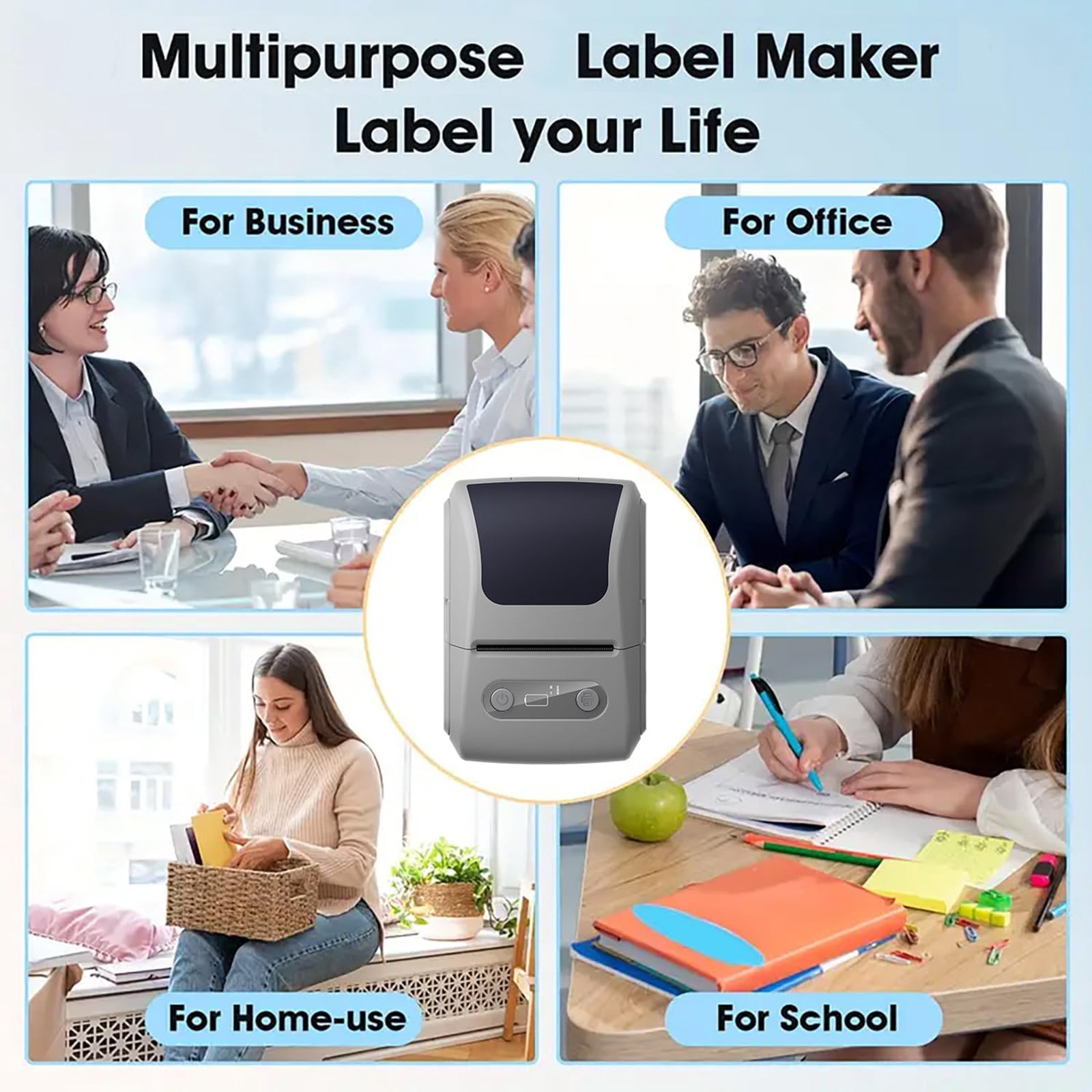 Wireless Portable Label Maker Machine With Fast Thermals Printing For Office Inventory Kitchen Storage And Baby Items