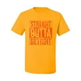 thumbnail image 2 of Wild Bobby, Straight Outta Detroit DET Fan Fantasy Baseball Fans, Sports, Men Graphic Tee, Gold, 4X-Large, 2 of 4