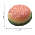 thumbnail image 3 of Slow Rising Squishies, Squeeze Toys, 4 in Diameter, Burger, Sensory Squeeze Toys, Dotted Top, 1 Pc, 3 of 6