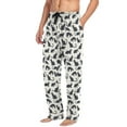 thumbnail image 5 of Men's Pajama Pants Cat Pattern Soft Long Sleep Lounge Pants XL, 5 of 7