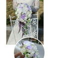 thumbnail image 6 of Bridal Bouquet – Handmade Rose & Butterfly Orchid Wedding Flowers, Waterfall Cascade Bouquet for Bride, Proposal, Church Wedding, Photography, 6 of 10