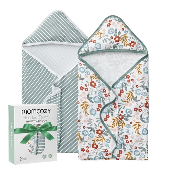Baby Towel Momcozy, juego de 2 toallas de baño con capucha, 70 x 70 cm