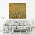 thumbnail image 5 of Coolnut Sunflower Fields Art Tapestry Aesthetic Tapestry Wall Hanging 90" x 60" Inches Home Decor Gifts, 5 of 6