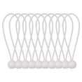 thumbnail image 5 of Canvas White Tarpaulin Camping Fixed Boat Pole Lace Ends Bungee Cord Ball Strapping Rope Tent Accessories Elastic Rope 25PCS, 5 of 8