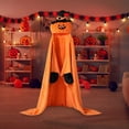 thumbnail image 6 of Hooded Blanket for Adult, Hooded Halloween Pumpkin Throw Blanket, Wearable Blanket Halloween Poncho Sweatshirt, Hooded Blanket Throw Cloak, 6 of 9