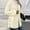 Beige, variant on Women Casual and Comfortable Warm Plush Jacquard Cardigan Coat Hooded Jacket Winter Plus Size Coat Red