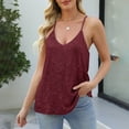 thumbnail image 2 of AKOEE Sequin Camisole Tops for Women Sleeveless Sparkle Glitter Tank Shirt Fashion Party Club Going Out Outfit (XL, Wine), 2 of 7