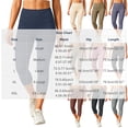 thumbnail image 3 of BVnarty Women's High Waist Tummy Control Capri Leggings, Skinny Fit Stretchy Athletic Pants for Pilates Class Pink XL, 3 of 8