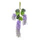 thumbnail image 4 of 12 flores artificiales de glicina, guirnalda colgante de ratán de glicina artificial falsa, flores de seda, decoración para fiestas y bodas Azul púrpura, 4 of 8
