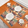 thumbnail image 3 of Wobogo Deer Muzzle Placemats Coasters Set of 2 Heat-resistant Non-slip Easy to Clean Square Dinner Plate Mat, 3 of 8