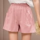 thumbnail image 3 of MKLEKYY Pantalones Cortos Anchos, Casuales, de Cintura Alta, Holgados y Finos para Mujer, 3 of 4