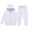 White, variant on Lmnyox Kid's Clothing Sets Hoodies and Joggers Sets with Pockets 2 Pieces Winter Tracksuit for 2-14 Years